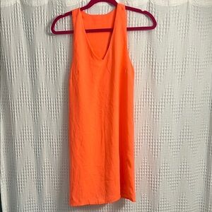 Highlighter Pink Sleeveless Dress